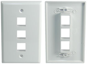 Wallplate, Triple Keystone Cavity